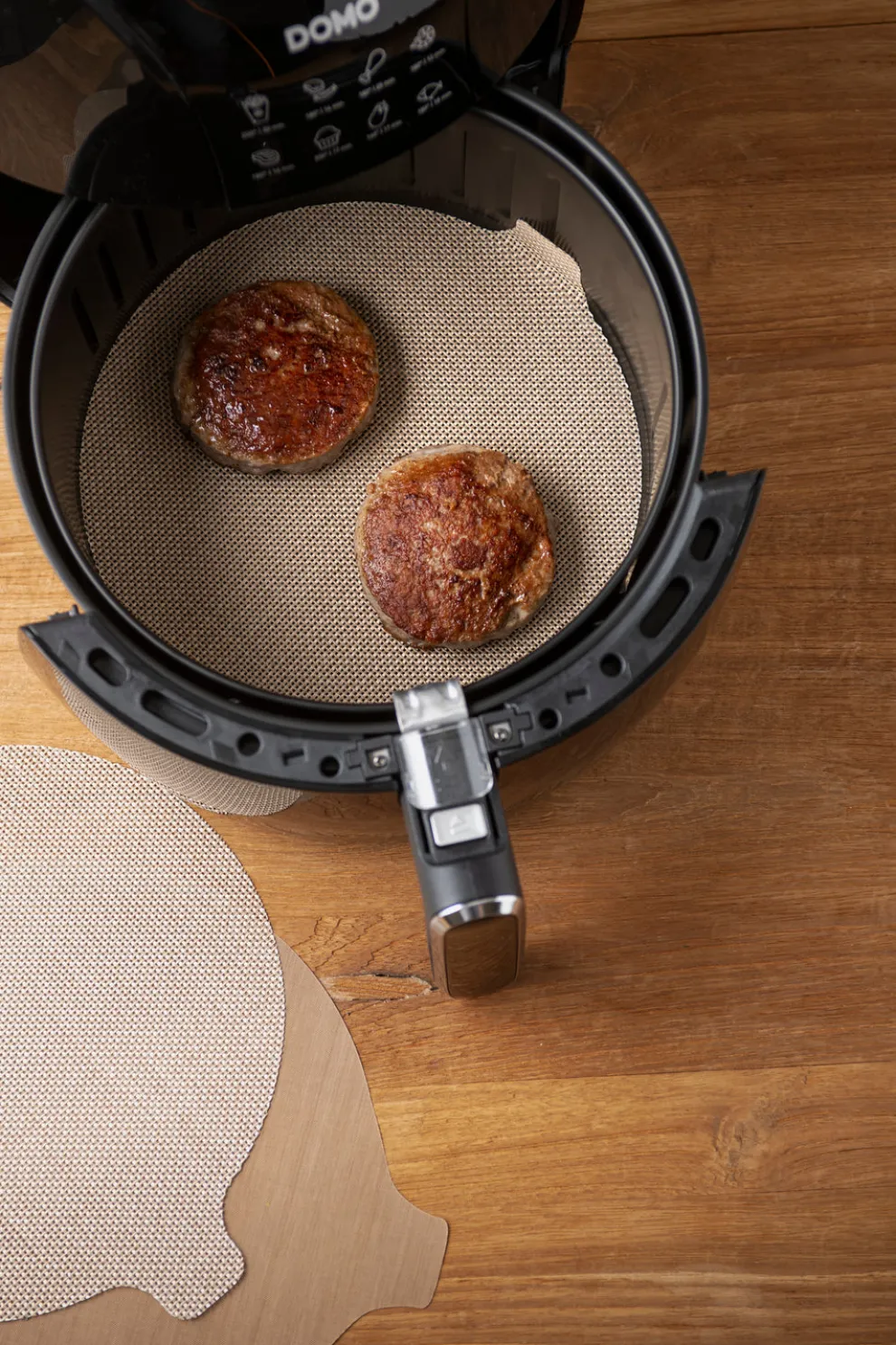 Nostik 2-Piece Round Air Fryer Liner, Brown