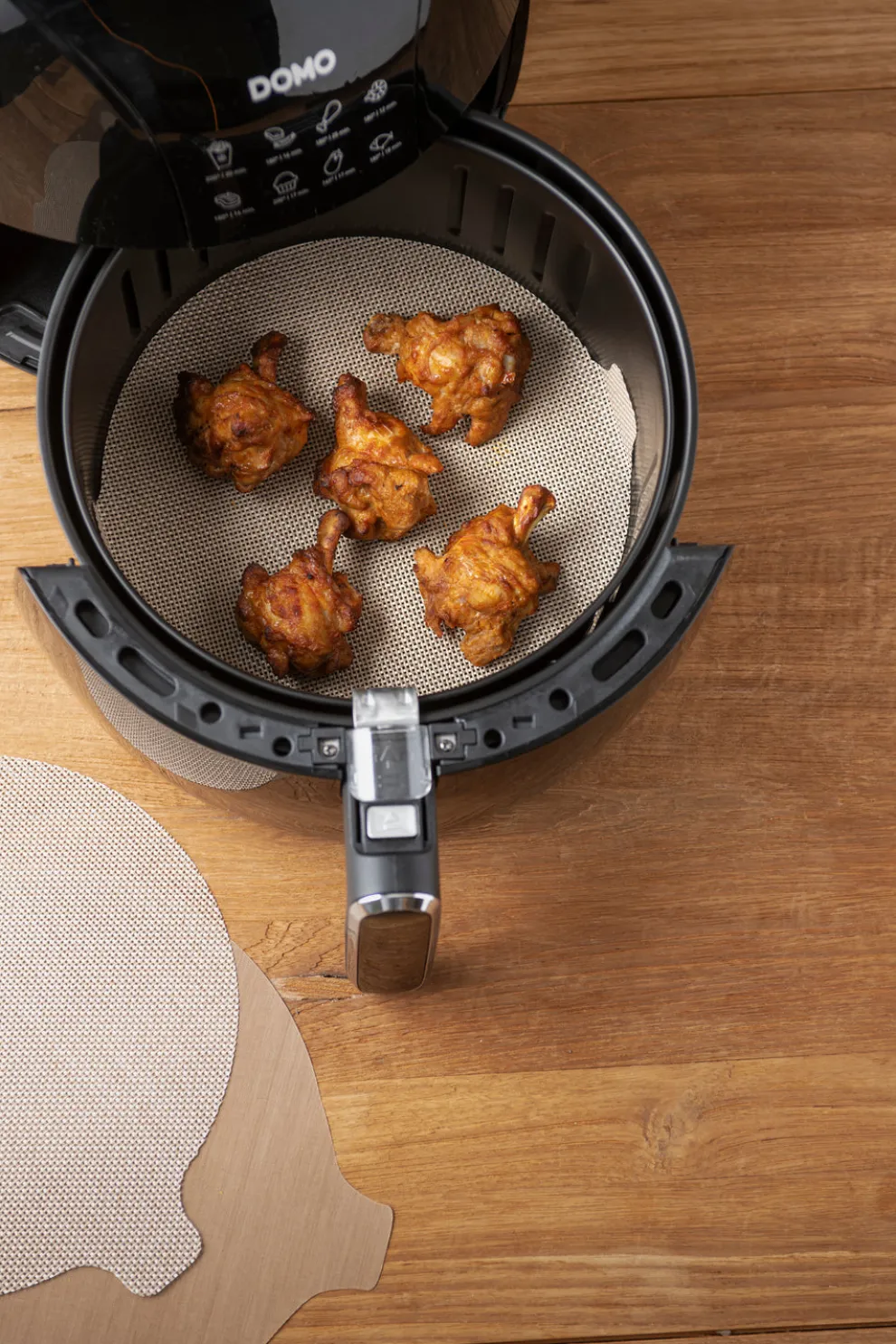 Nostik 2-Piece Round Air Fryer Liner, Brown