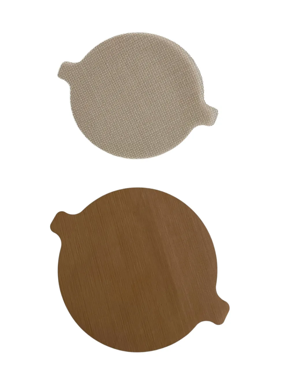 Nostik 2-Piece Round Air Fryer Liner, Brown