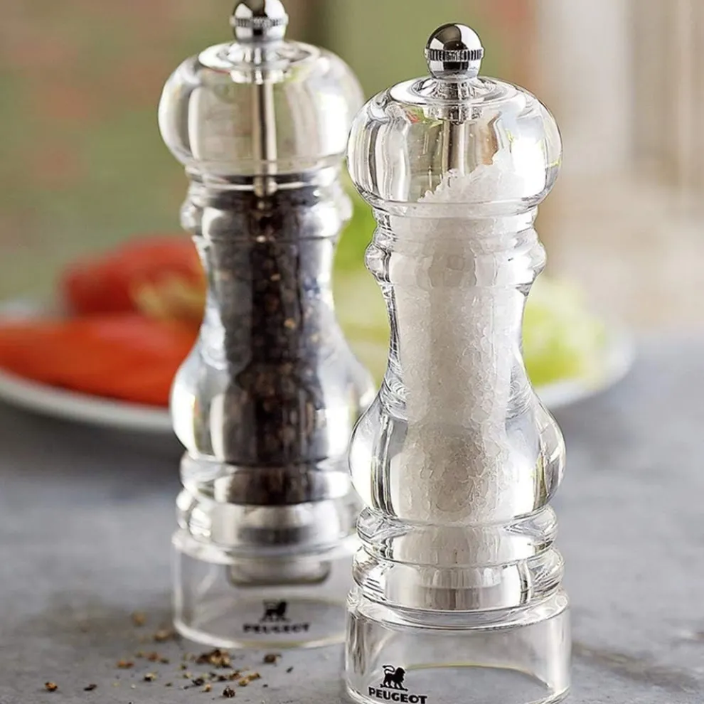 Peugeot Salt and Pepper Grinder, 12cm, Clear