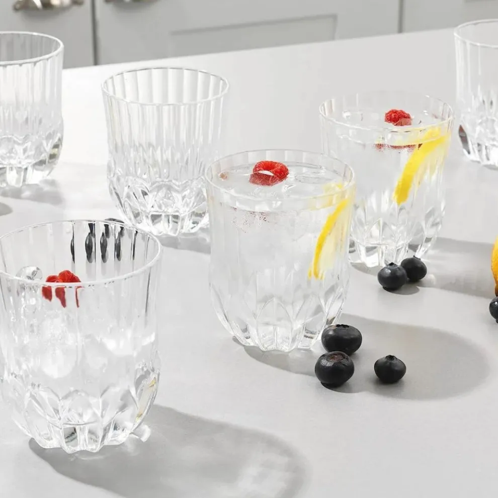Rcr Adagio 6-Piece Whisky Glass Set, 350ml, Transparent