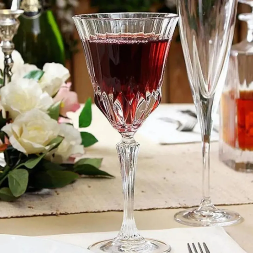 Rcr Adagio 6-Piece Wine Glass Set, 280ml, Transparent