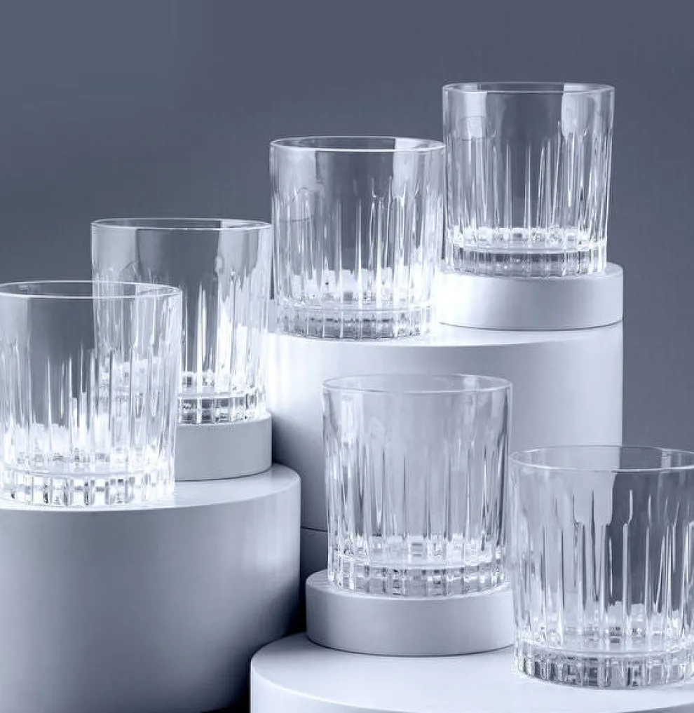 Rcr Timeless 6-Piece Glass Whisky Glass Set, 360ml, Transparent