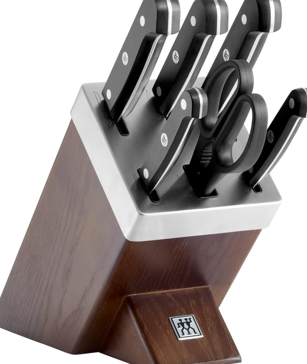 Zwilling Gourmet 7 Piece Knife Block Set with KiS technology, Black